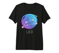 León Zodiaco Horóscopo Zodiaco Acuarela Constelación Camiseta Premium