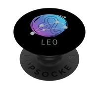 León Zodiaco Horóscopo Zodiaco Acuarela Constelación PopSockets PopGrip Adhesivo