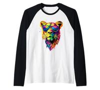 Leona Cachorro de León Mamá Leona Dulce Leonas Salvaje Camiseta Manga Raglan