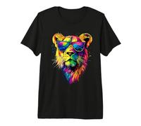 Leona Cachorro de León Mamá Leona Dulce Leonas Salvaje Camiseta Premium