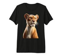 Leona Cachorro de León Mamá Leona Dulce Leonas Salvaje Camiseta Premium