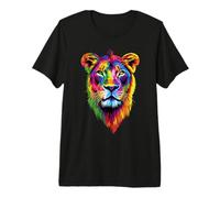 Leona Cachorro de León Mamá Leona Dulce Leonas Salvaje Camiseta Premium