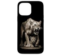 Leona Protege a los pequeños Leones - Amor materno Carcasa para iPhone 13 Pro MAX