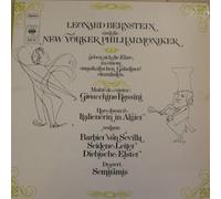 Leonard bernstein. Rossini. Overt?ren zu Die Italienerin in Algier, Der barbier von Sevilla, Die seidene Leiter, Die diebische Elster. Vinyl LP.