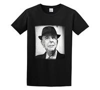 Leonard Cohen Anthem - Camiseta unisex para hombre, color negro, Negro , XL