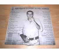 LEONARD COHEN - LIVE SONGS LP UK CBS 1973 10 TRACK ORANGE LABEL ISSUE MATRIX A1/B1 (S65224)