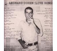 Leonard Cohen - LIVE SONGS LP UK CBS 1973