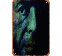 Leonard Cohen: The Baffled King Composing Hallelujah - Letrero de metal para pared interior y exterior, póster retro vintage de 8 x 12 pulgadas