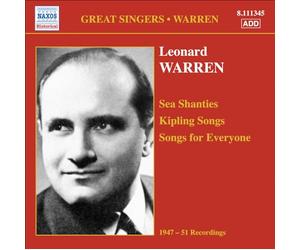 Leonard Warren - Sea Shanties - Kipling Songs - Songs For Everyone