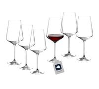 Leonardo 014790 Puccini - Juego de 6 Copas de Vino Tinto, Transparente