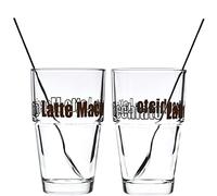 Leonardo 042555 - Vasos de café Latte Macchiato con cucharas (4 unidades)