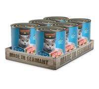 Leonardo Alimento Húmedo [6x800g Rico En Pescado Marino] Alimento Húmedo Sin Cereales Para Gatos Alimento Húmedo Completo En Lata