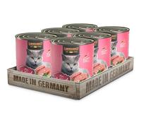 Leonardo Alimento húmedo [6x800g Puro en Ave] Alimento húmedo sin Cereales para Gatos | Alimento húmedo Completo en Lata