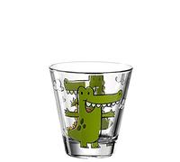Leonardo Bambini 017900 - Vaso de cristal para niños, apto para lavavajillas, 215 ml, diseño de animales