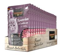 Leonardo Bolsas [16x85g Conejo + Arándanos] | Alimento húmedo sin Cereales para Gatos | Alimento Completo en prácticas raciones Individuales