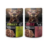 Leonardo Bolsas | Pulled Sobres Mezclas | Varios Sabores | 16x70Gr | (16x70Gr, 8X Pavo 8X Beef)