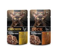 Leonardo Bolsas | Pulled Sobres Mezclas | Varios Sabores | 16x70Gr | (16x70Gr, 8X Pollo 8X Pato)