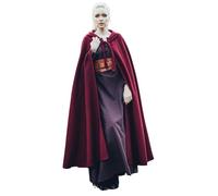 Leonardo Carbone® Capa clásica medieval unisex Elinor - Ropa medieval para hombre y mujer, disfraz de hobbit, ropa LARP, vikingo, cosplay, Halloween, carnaval rojo