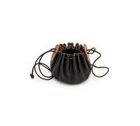 Leonardo Carbone Odo - Bolso unisex de piel de vacuno resistente, cierre de cordón, para carnaval, Halloween, cosplay, LARP, medieval, vikingo, 100% piel auténtica, marrón, talla única