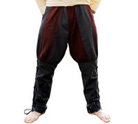Leonardo Carbone® Pantalones vikingos con cordones en las piernas Magnus - Pantalones para hombre, ropa medieval, pantalones vikingos, disfraz, traje de festival, LARP, cosplay, pantalones casuales -