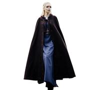Leonardo Carbone® Unisex medieval Wollumhang mit Stickerei Alma - Mittelalter Kleidung Damen & Herren, Cape Männer, Hobbit Kostüm, LARP, Vikingger, Cosplay, Halloween, marrón, 131.0 cm