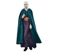 Leonardo Carbone® Unisex medieval Wollumhang mit Stickerei Alma - Mittelalter Kleidung Damen & Herren, Cape Männer, Hobbit Kostüm, LARP, Vikingger, Cosplay, Halloween, verde, 131.0 cm