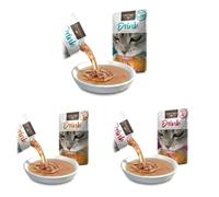 Leonardo Cat Drink Pack Combinado 15x40g - Sopa para Gatos para Hidratación - 5X Pato, 5X Buey, 5X Bacalao Atlántico - Comida Húmeda Sin Cereales