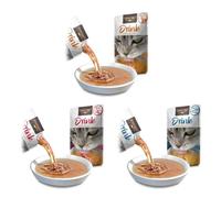 Leonardo Cat Drink Pack Variado, Sopa de Caldo de Carne, Sabores Pato, Ternera y Salmón, Variety Pack de Hidratación, Total 15 Sobres (3 Flavors x 5 Packs)