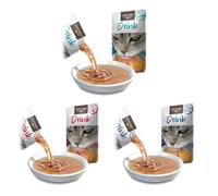 Leonardo Cat Drink Pack Variado, Sopa de Caldo de Pescado y Carne, Sabores Bacalao, Ternera y Salmón, Variety Pack de Hidratación, Total 15 Sobres (3 Flavors x 5 Packs)