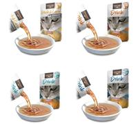 Leonardo Cat Drink - Sopa Premium para Gatos - Pack Ahorro 20 Sobres (Pollo, Pato, Salmón y Bacalao) - Alto Contenido de Carne, Sin Cereales - Snack Líquido para Hidratación