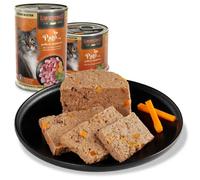 Leonardo Cat Food Alimento Húmedo para Gatos Adultos con Pato, Pollo y Zanahorias - Sin Cereales, sin Subproductos, con Aceite de Salmón - Comida Completa en Lata (Formato 6x200g o 6x400g)