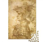 Leonardo Da Vinci Arte Rompecabezas Imposible, Rompecabezas Dibujo De Madera, Puzzles Museo 1000 Piezas para Adolescente, Decoración del Hogar, Reunión Familiar Juguete