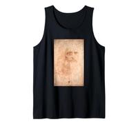 Leonardo da Vinci autorretrato de un Hombre Barbudo (1513) Camiseta sin Mangas