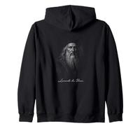 Leonardo Da Vinci Estilo Retrato Renacentista Sudadera con Capucha
