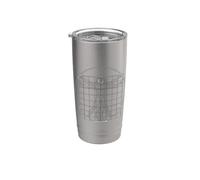 Leonardo Da Vinci Hombre de Vitruvio Vaso térmico de acero inoxidable de doble pared