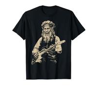 Leonardo da Vinci Hombre Lobo Tocando la Guitarra Italia Historia del Arte Camiseta