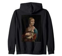 Leonardo da Vinci Lady with an Ermine Sudadera con Capucha