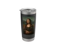 Leonardo da Vinci Mona Lisa - Disfraz de regalo para profesor Vaso térmico de acero inoxidable de doble pared