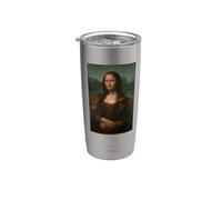Leonardo da Vinci Mona Lisa - Disfraz de regalo para profesor Vaso térmico de acero inoxidable de doble pared