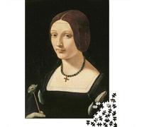 Leonardo Da Vinci Puzzle Arte De Madera Adultos 1000 Piezas, Cuadros Famosos del Mundo Rompecabezas Imposible, Rompecabezas Pinturaarte De Madera, Ejercitar La Lógica Y La Coordinación Sensorial