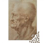Leonardo Da Vinci Puzzle De Madera 1000 Piezas, Arte Rompecabezas Imposible, Puzzles Difíciles Y Desafiantes, Rompecabezas Dibujo De Calidad, para Amantes O Amigos Regalo