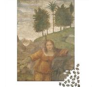 Leonardo Da Vinci Puzzle Museo De Madera Adultos 1000 Piezas, Pinturaarte Rompecabezas Imposible, Rompecabezas Arte De Madera, Ejercitar La Lógica Y La Coordinación Sensorial
