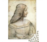 Leonardo Da Vinci Puzzles De Madera 1000 Piezas, Dibujo Rompecabezas Imposible, Puzzle Grabado, Rompecabezas Arte De Madera, Juego De Habilidad para Toda La Familia
