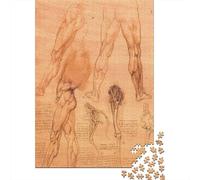Leonardo Da Vinci Rompecabezas Arte De Madera, Imposibles Puzzles Dibujo, Museo Rompecabezas Imposible, Decoración del Hogar, 1000 Piezas