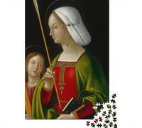 Leonardo Da Vinci Rompecabezas Cuadros Famosos del Mundo De Madera1000 Piezas, Rompecabezas Arte, Pinturaarte Puzzle Imposible, para Adultos Y Adolescente, Cumpleaños