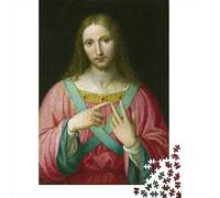 Leonardo Da Vinci Rompecabezas De Madera 1000 Piezas, Imposible Puzzle Pinturaarte, Decoración del Hogar, Jigsaw Puzzles Arte para Adultos Adolescente, Rompecabezas Cuadros Famosos del Mundo