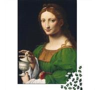 Leonardo Da Vinci Rompecabezas De Madera 1000 Piezas, Puzzles Arte para Adultos, Imposible Rompecabezas Pinturaarte, Decoración del Hogar Y Juego Familiar