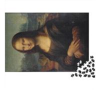 Leonardo Da Vinci Rompecabezas Pinturas Mundialmente Famosas, Imposible Puzzle Pintura al óleo Adolescente, Mona LisaJigsaw Puzzles para Adultos Puzzle De 1000 Piezas