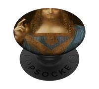 Leonardo da Vinci - Salvator Mundi - Arte para Artistas PopSockets PopGrip Adhesivo