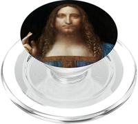 Leonardo da Vinci Salvator Mundi Religioso Jesús Cristiano PopSockets PopGrip para MagSafe